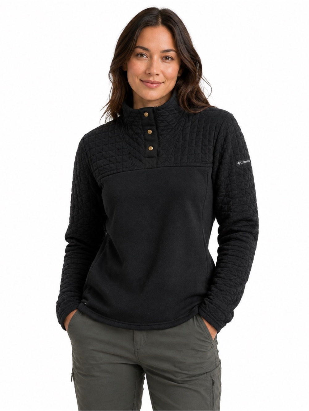 Columbia Sunday Summit™ II Tunic Women’s XL Black Quilted Fleece Pullover